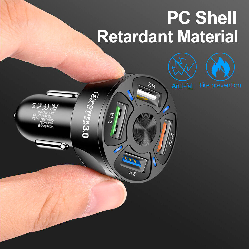 Fast Car USB Charger with Multiple Functions for Rapid Charging