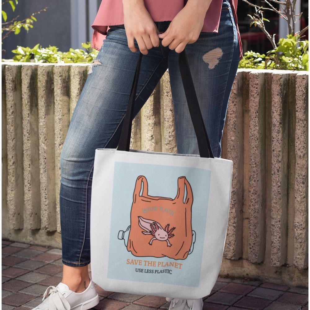Earth Saver Axolotl Edition Medium Tote Bag