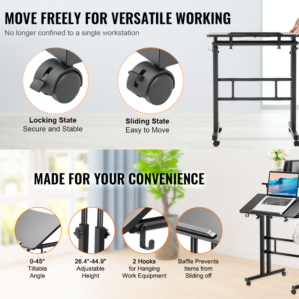 Adjustable Laptop Stand with Versatile Functionality