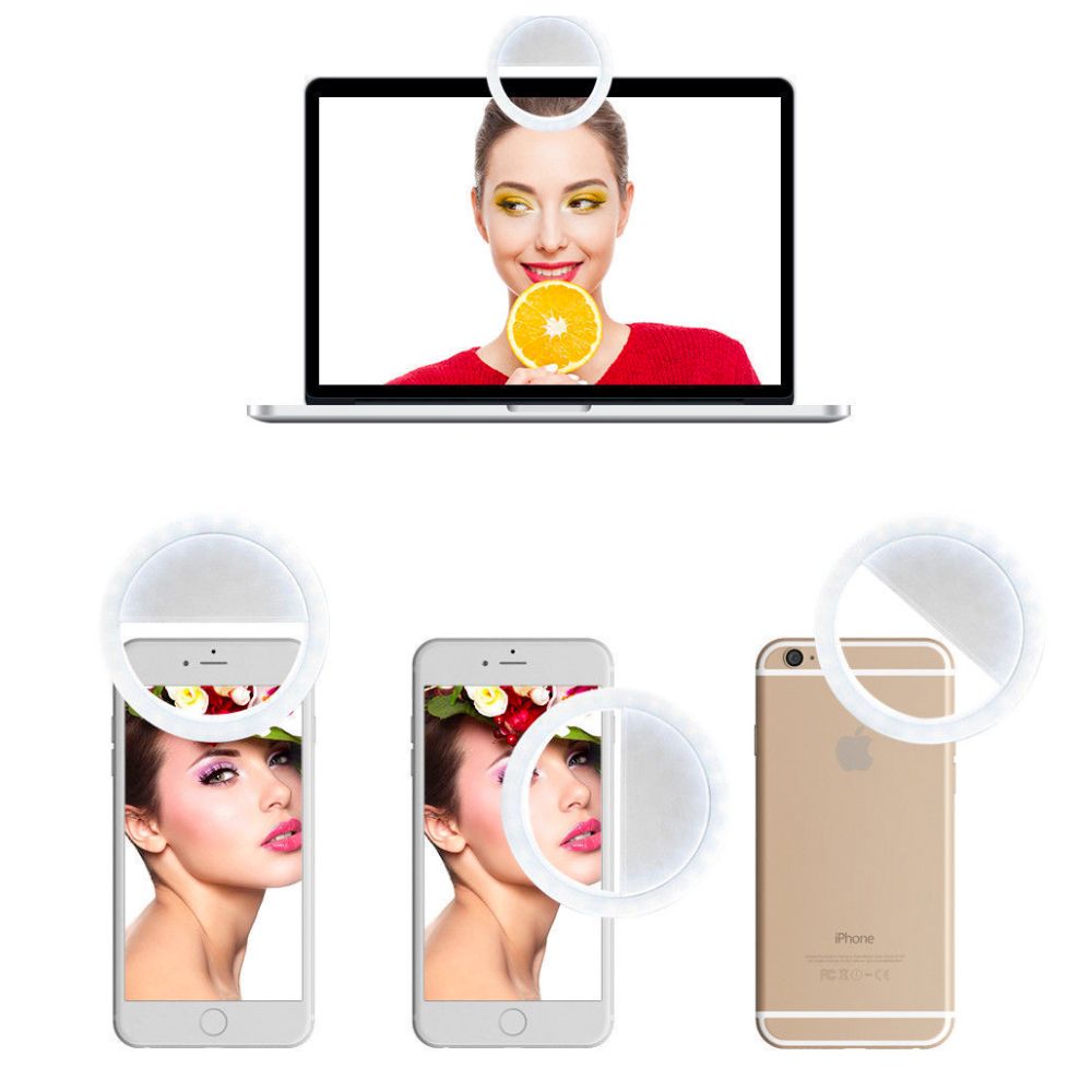 Clip On Selfie Ring for Portable Mobile Phone