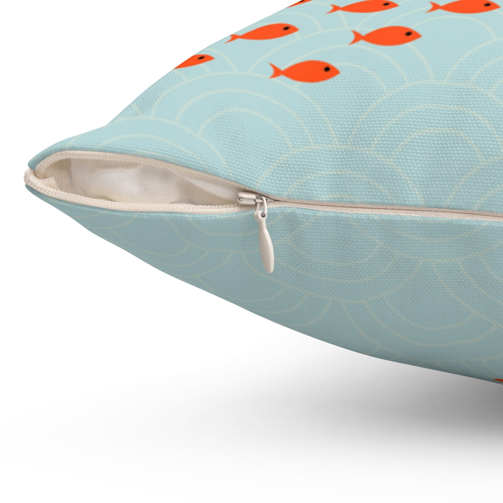 Fish School Pillow: Home Decorative Accents - Available in 4 Different Sizes