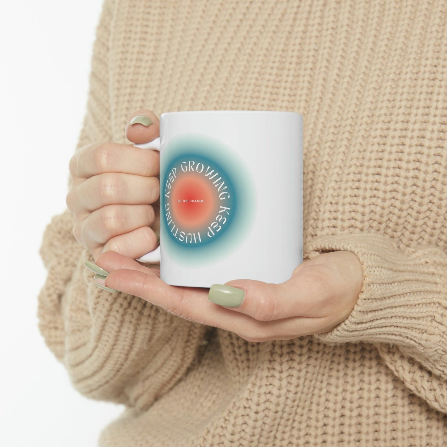 Blue Mug for Persistent Hustlers and Growth-Seekers