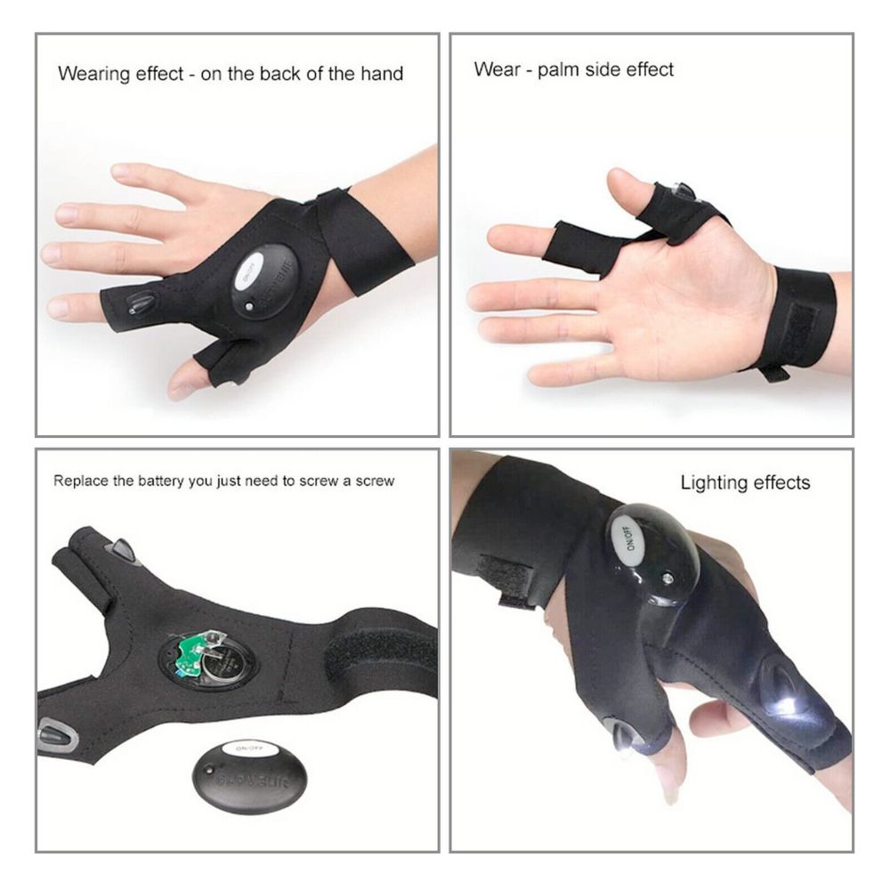 LED Multipurpose Flashlight Gloves