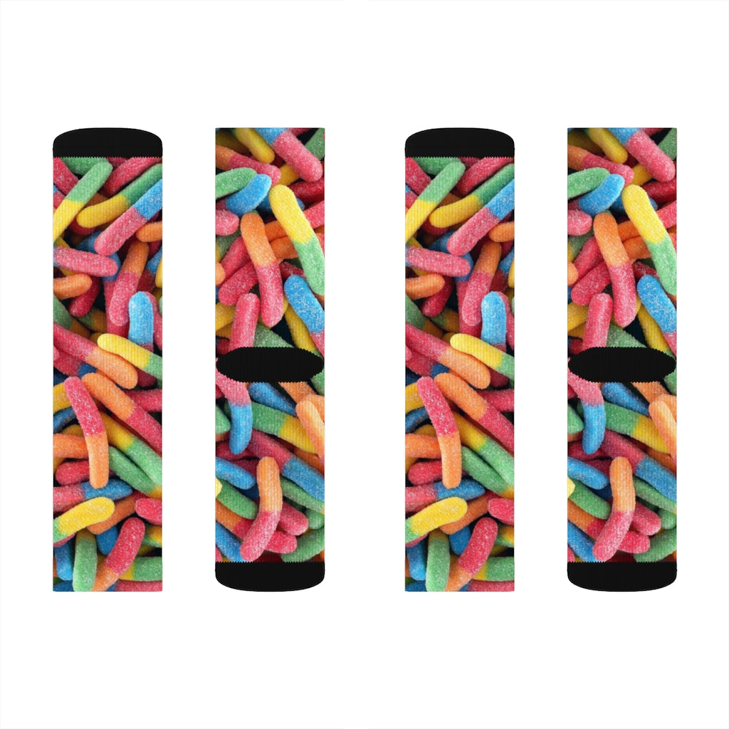Novelty Socks: Sweet Gummy Candy Design