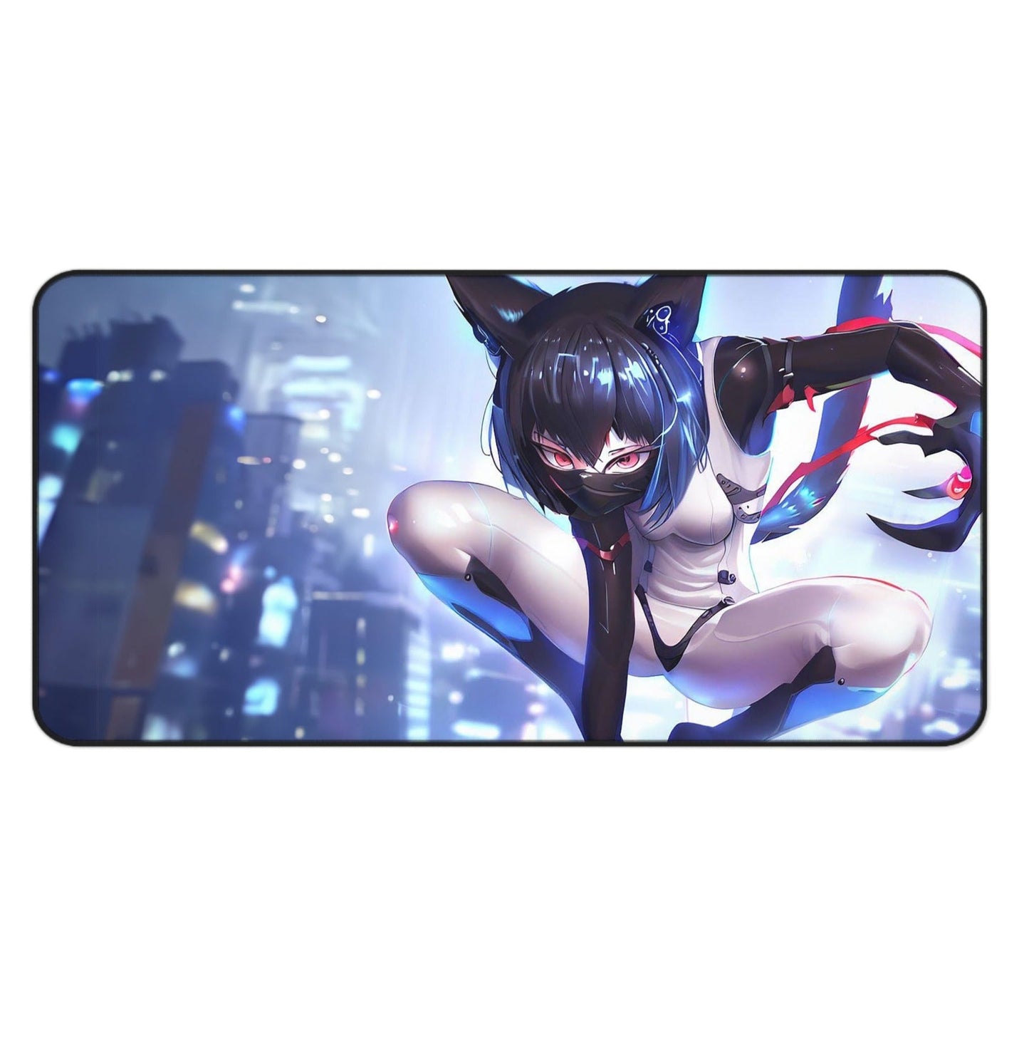 Large Mouse Pad for Cybernetic Feline Enthusiasts