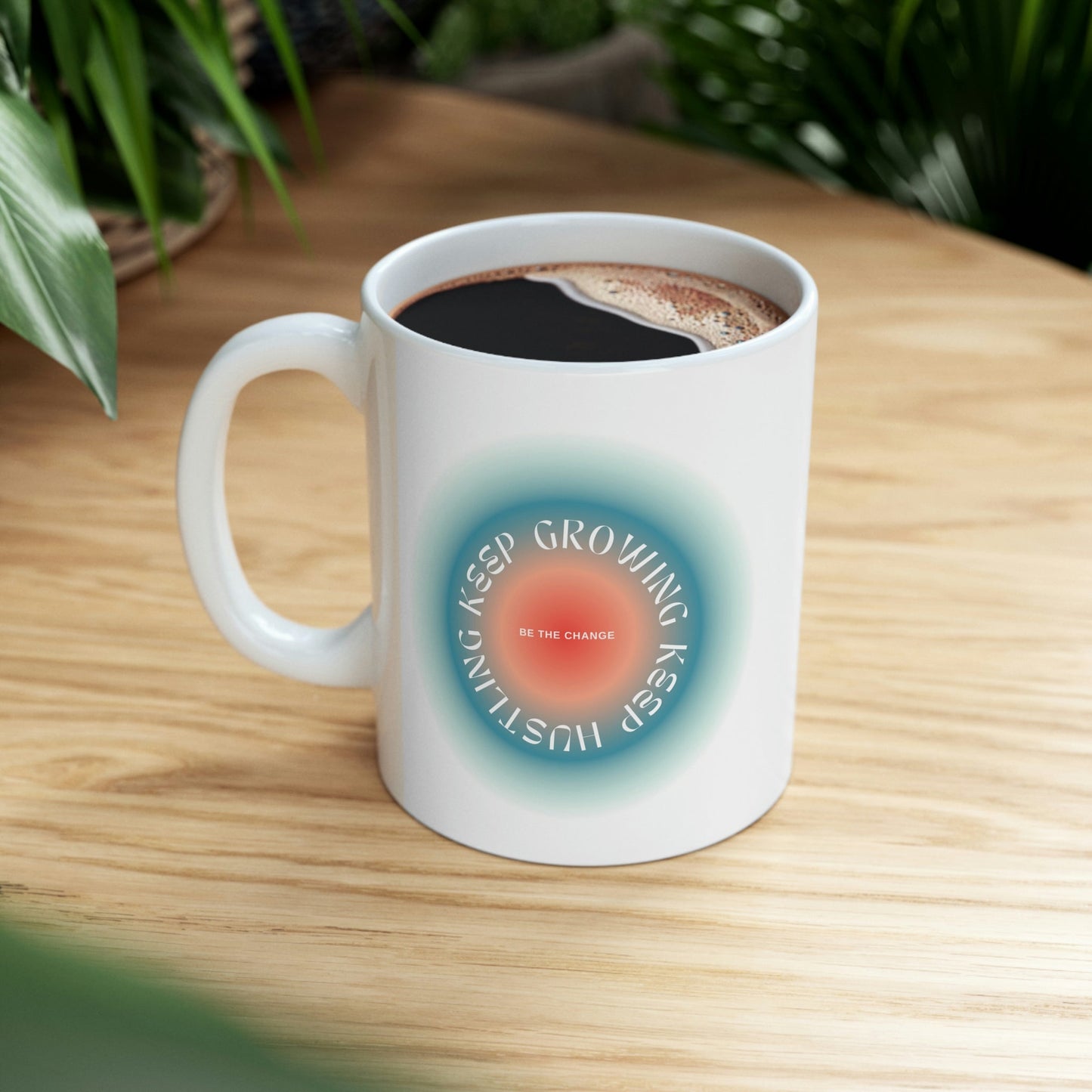 Blue Mug for Persistent Hustlers and Growth-Seekers