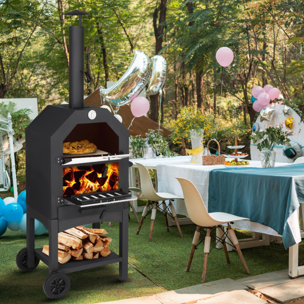 Outdoor Pizza Oven - Portable and Convenient for BBQ