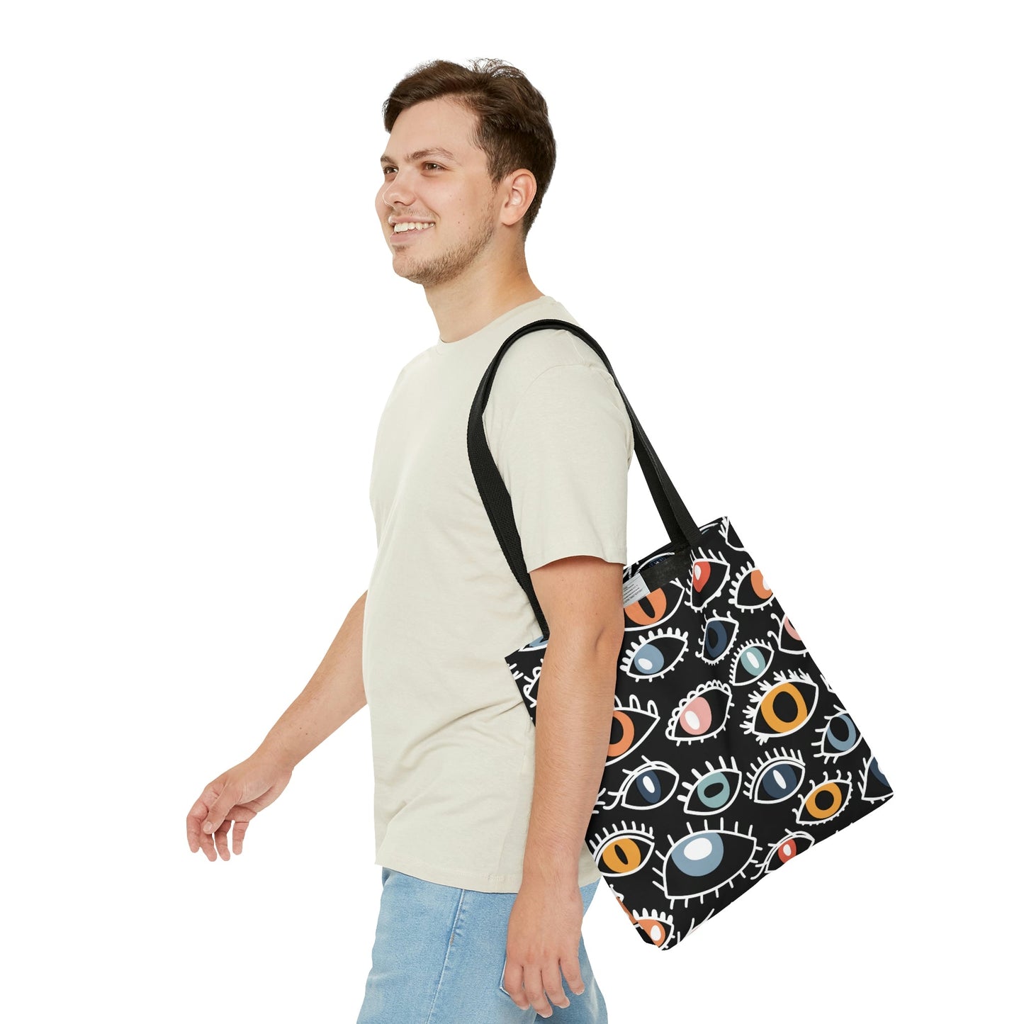 Medium Egyptian Eye Beach Tote Bag for Shopping