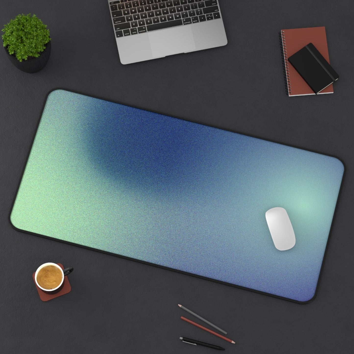 Astronomical Blue Space Desk Pad