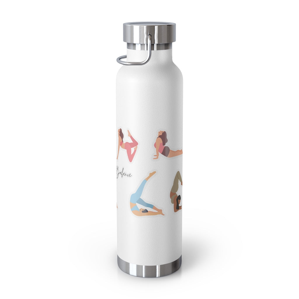 Discover Equilibrium: 22oz Thermos Bottle for Yoga Poses
