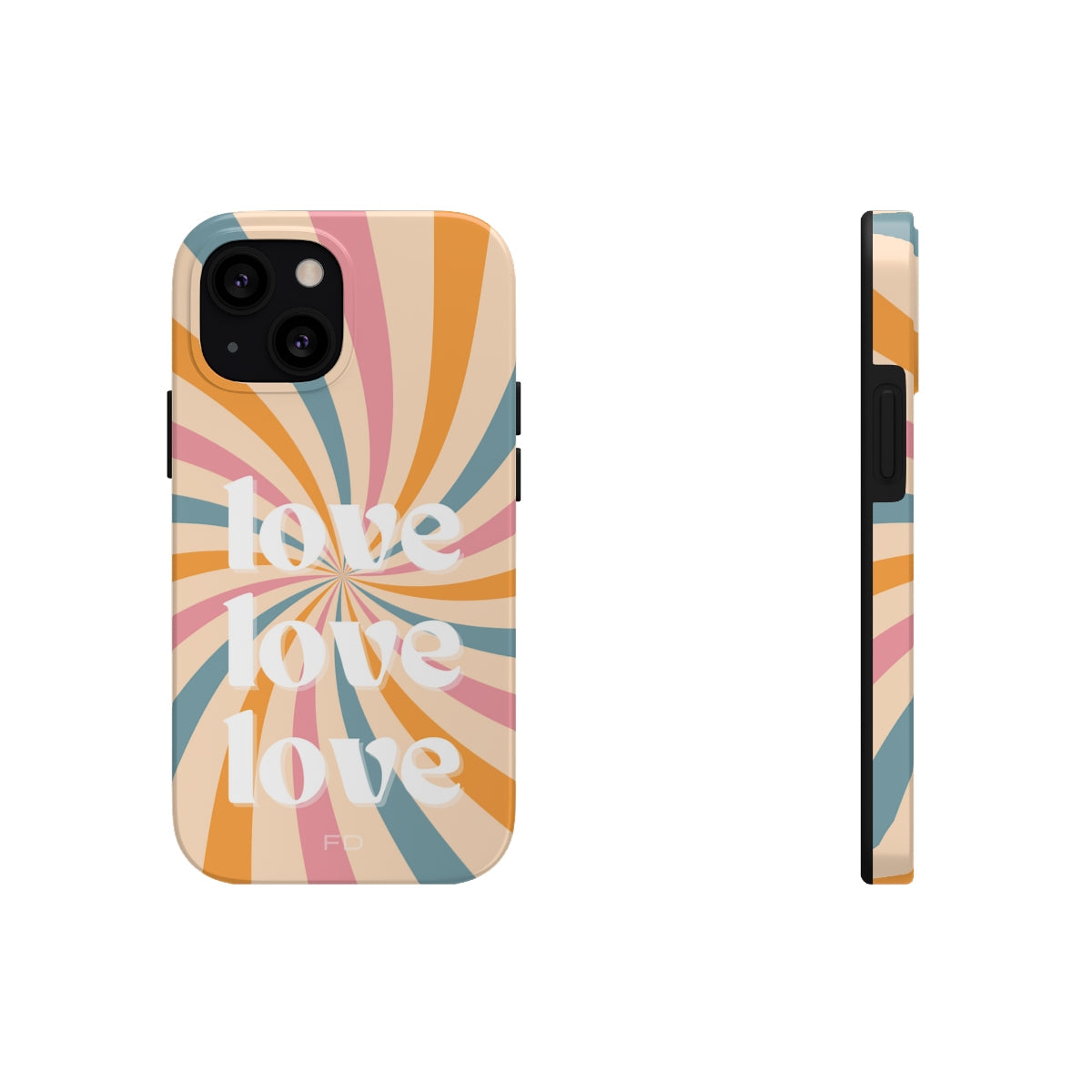 Retro Affection Touch Case for Wireless Charging on iPhone