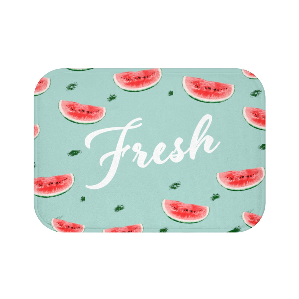 Refreshing Watermelon Bathroom Rug