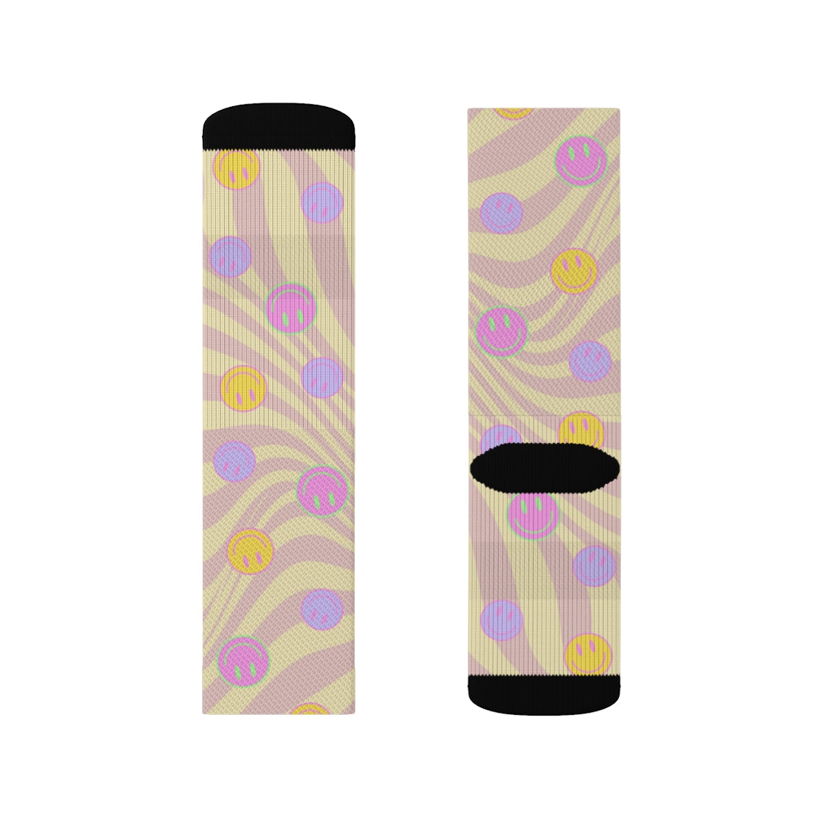 Happy Face Retro Fun Novelty Socks