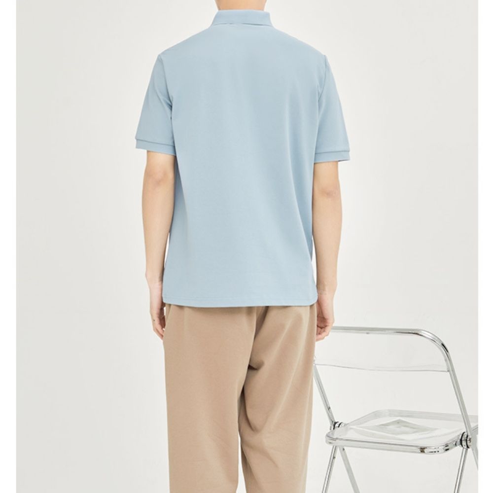 Men's Collared Shirt with Logo on the Chest