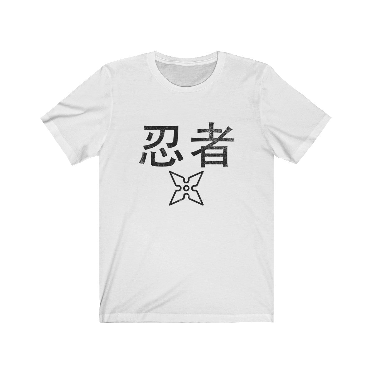 Ninja T-Shirt with a Worn-Out Look