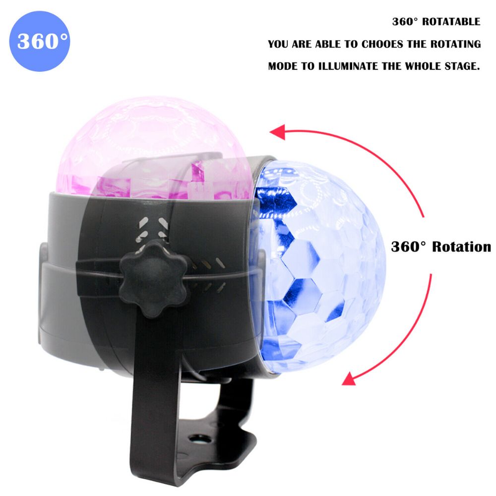 Sound-Responsive LED Party Light Projector