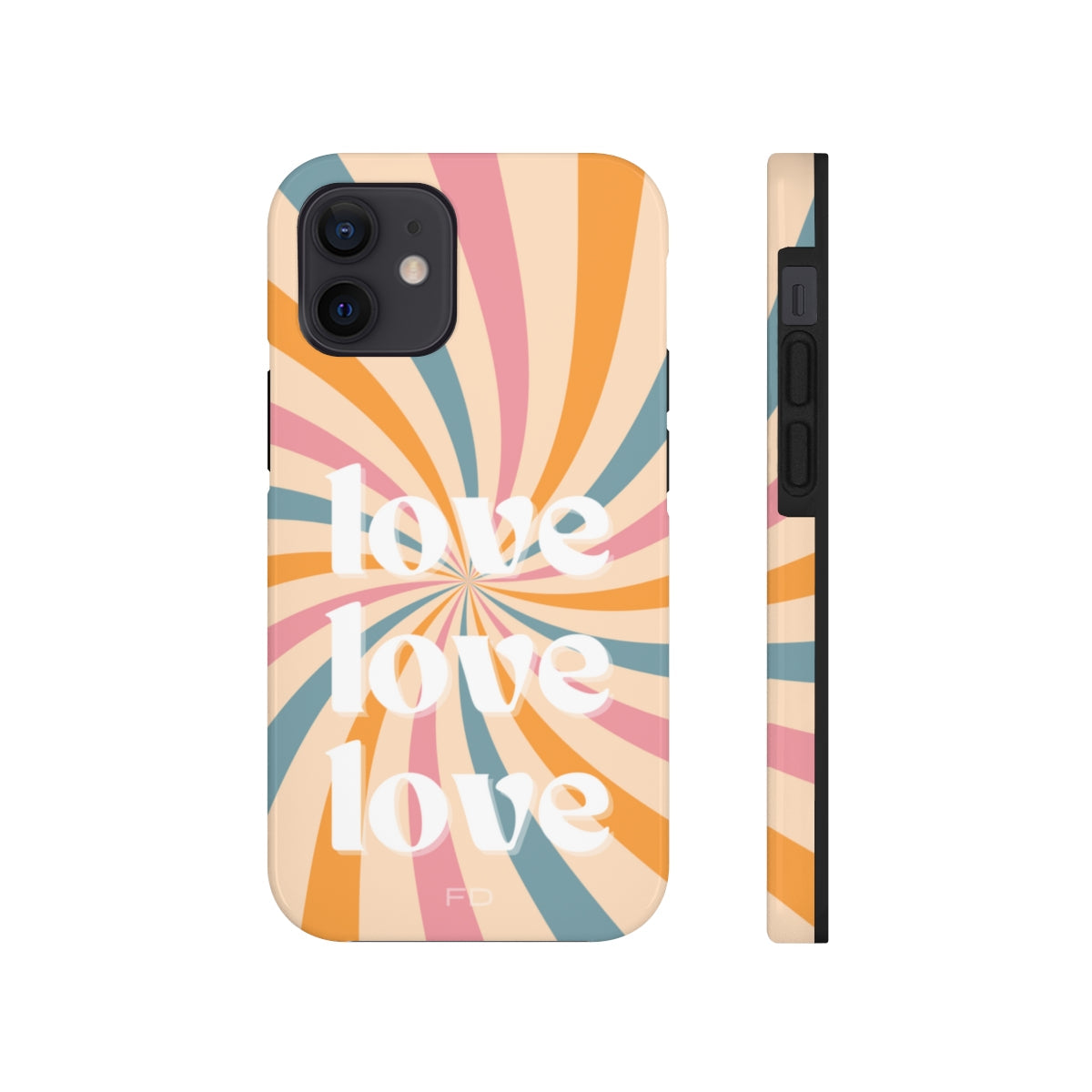 Retro Affection Touch Case for Wireless Charging on iPhone
