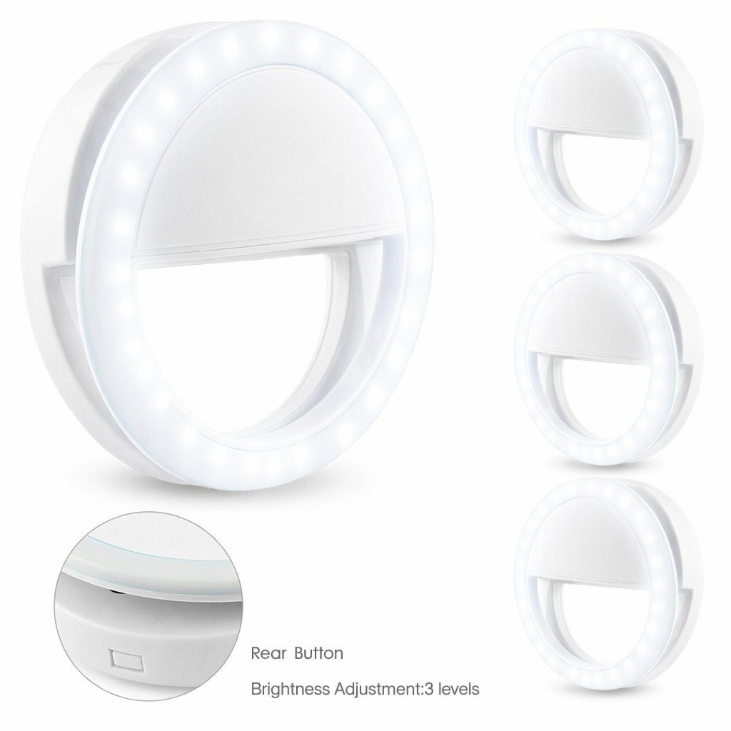 Clip On Selfie Ring for Portable Mobile Phone Default
