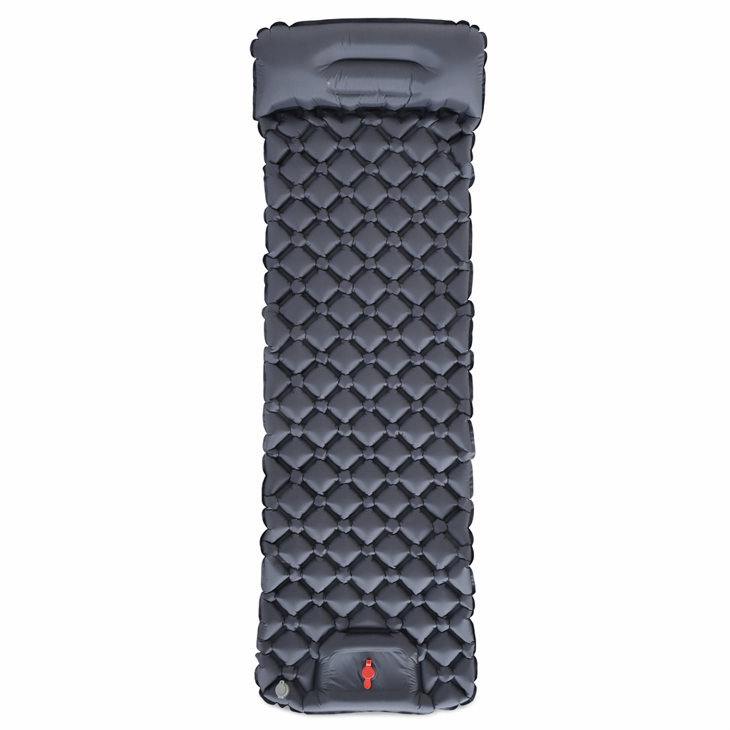 Inflatable Outdoor Mat with Pump and Neck Support Navy