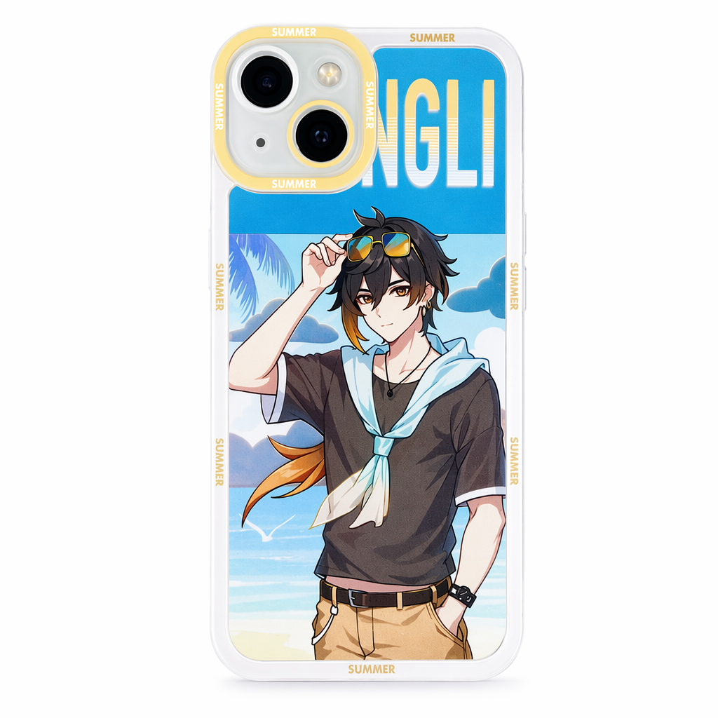 Genshin Impact Summer Phone Cases Zhongli