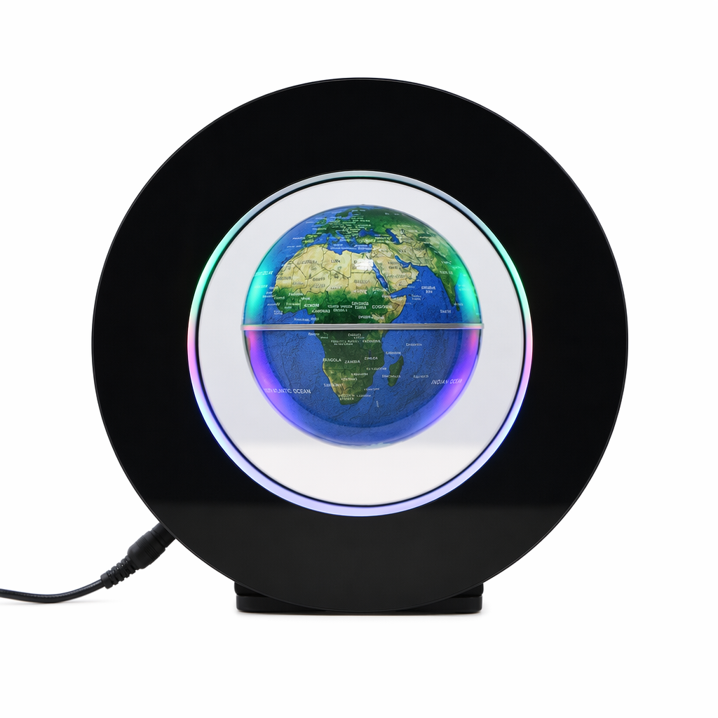 LED Light Magnetic Levitating Globe black