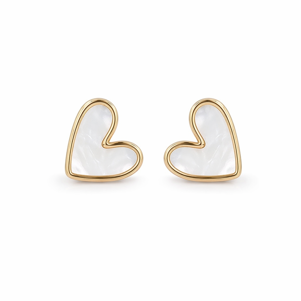 Korean Fashion Heart-Shaped Hoop Earrings 7