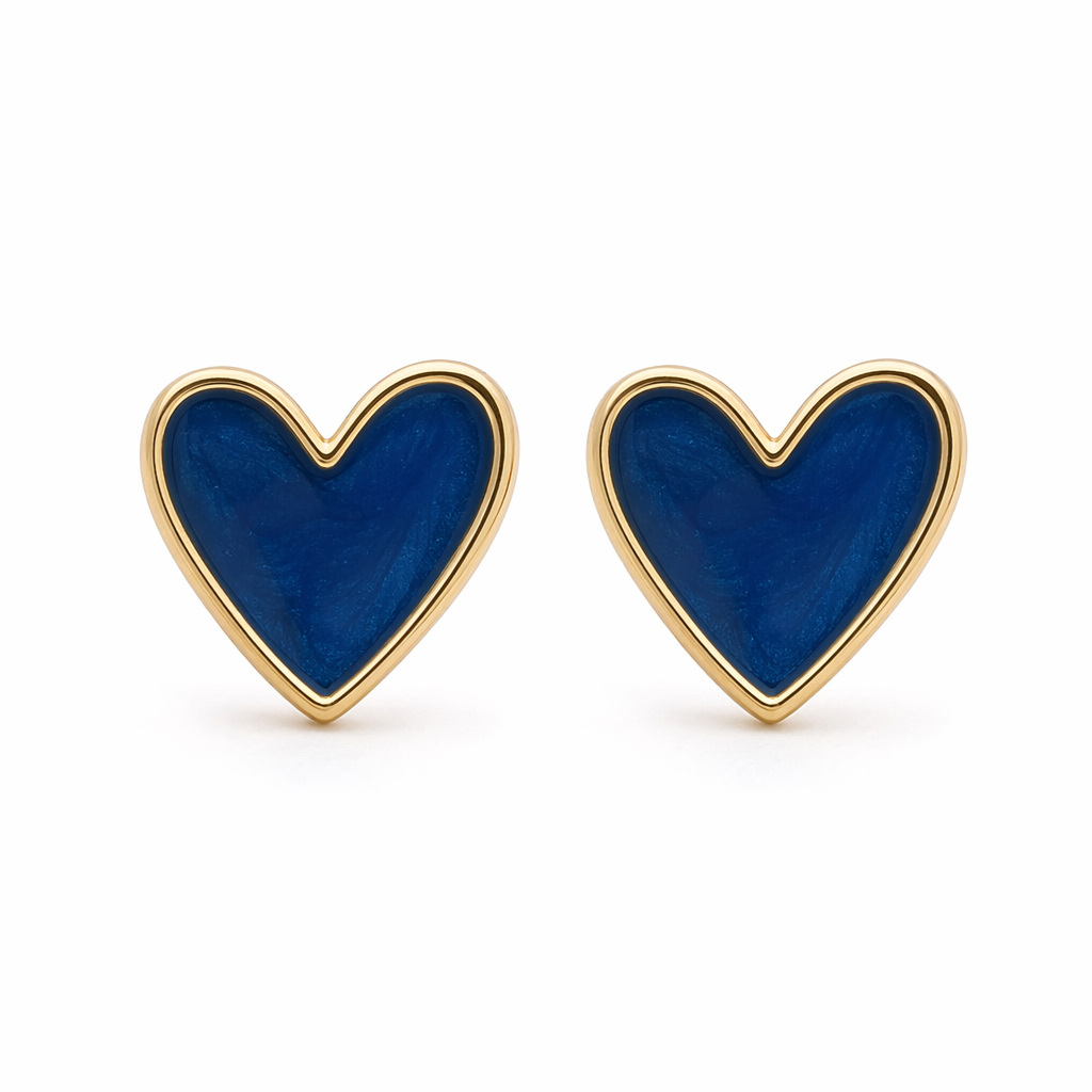 Korean Fashion Heart-Shaped Hoop Earrings 5