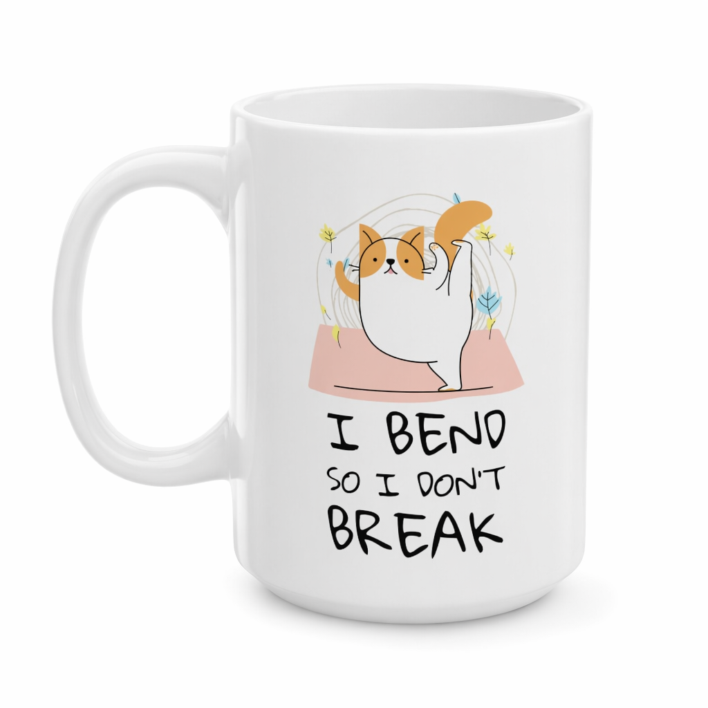 Yoga Pose Feline - I Flex So I Avoid Snapping Mug Default