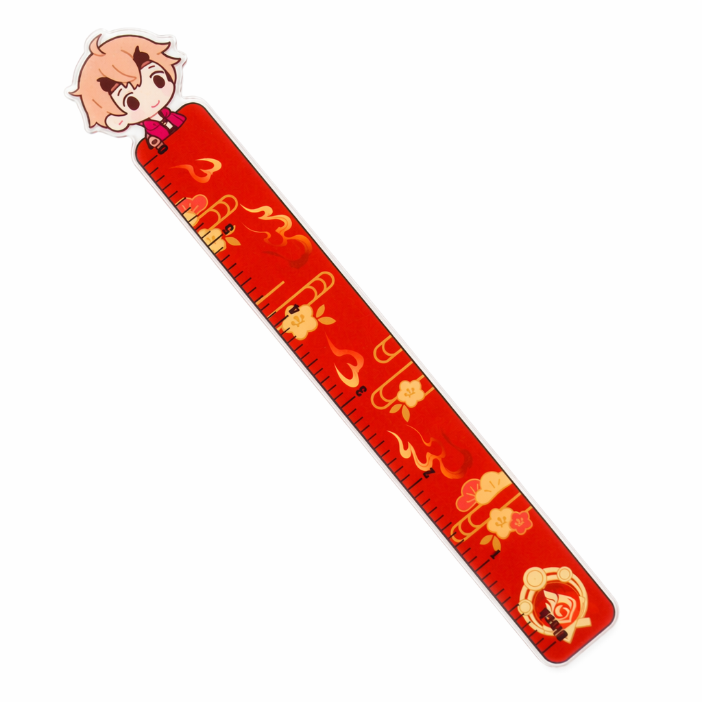 Genshin Impact Acrylic Rulers with Character Designs Thoma
