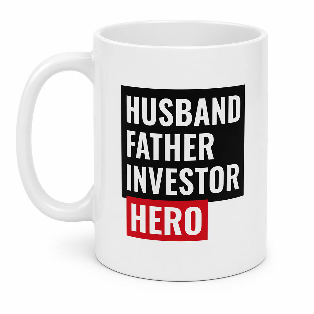 Husband, Father, Investor, Superhero Mug Default