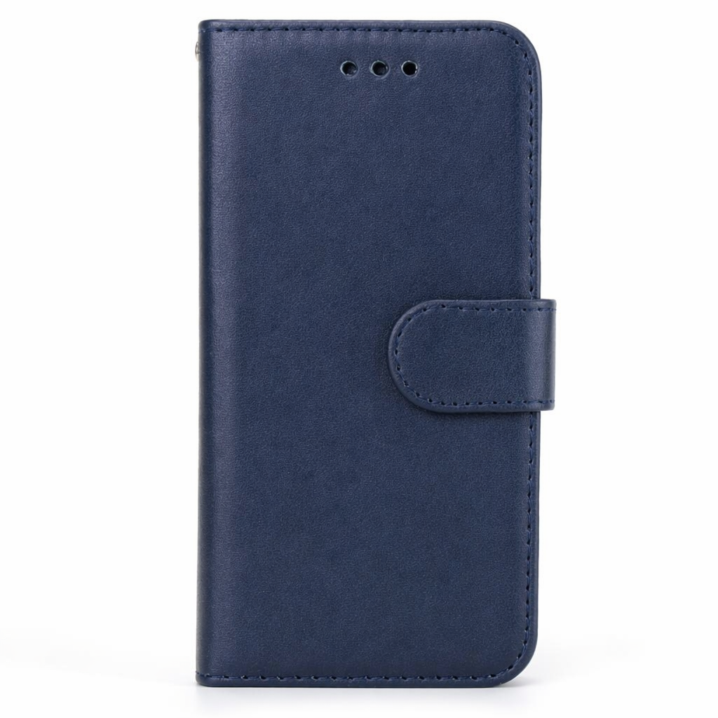 Detachable Magnetic Wallet Case for iPhone: Securely Hold Your Cards Blue