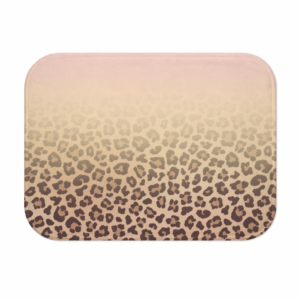Pink Leopard Print Bath Mat - Stylish Home Decor for your Bathroom Default