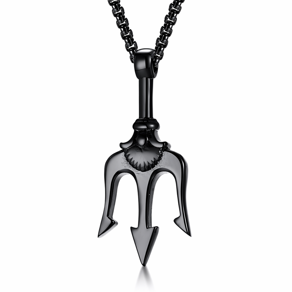 Trident Necklace - Sea King Edition Black