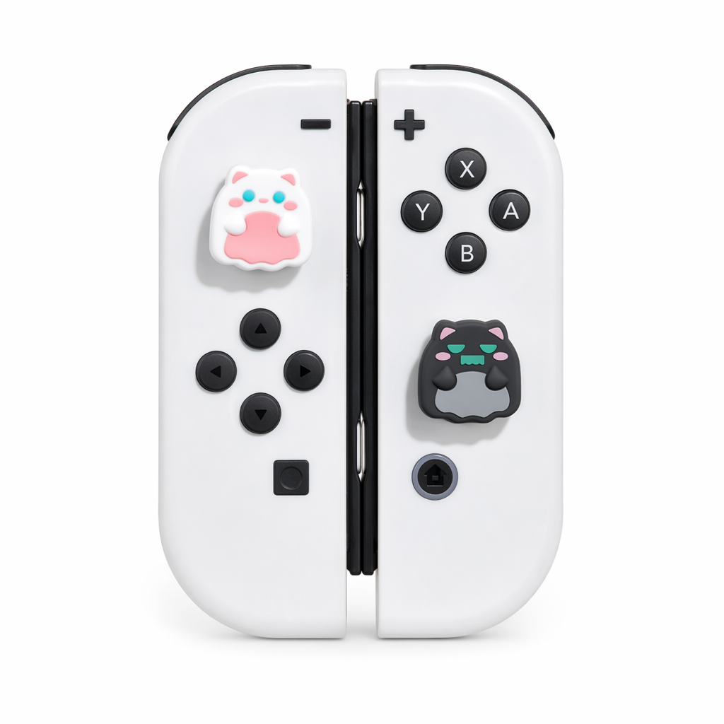 Chibi Cat Switch Joystick Caps: Cute and Comfortable A
