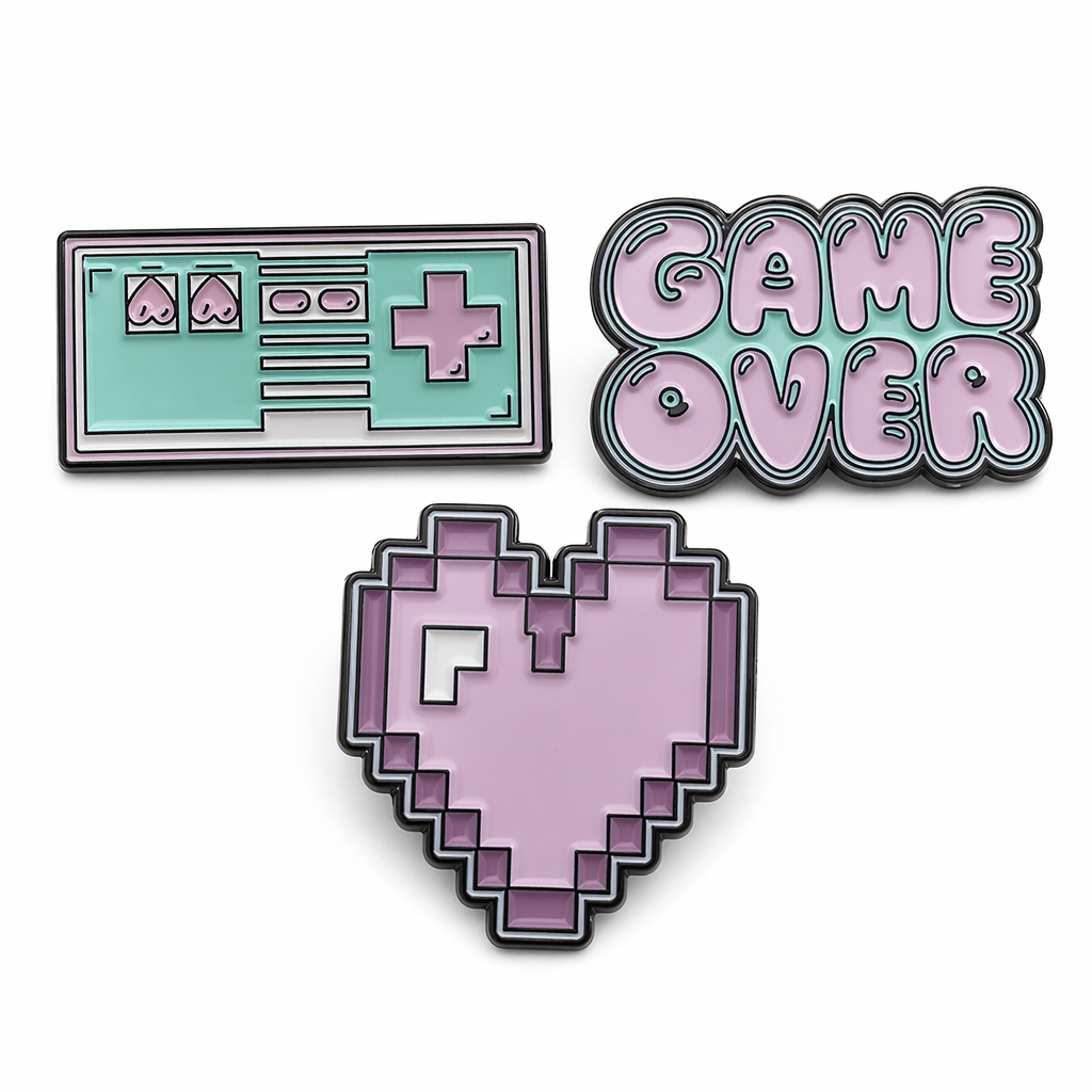 Set of 3 Gaming Pins Collection Default