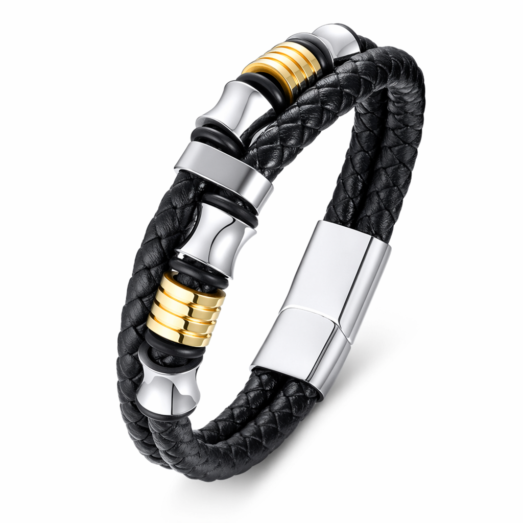 Braided Charm Bracelet Made from Vegan Leather 13