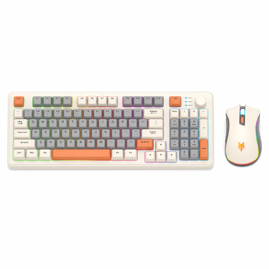 Portable Keyboard and Mouse Set with 94 Keys from "" Default