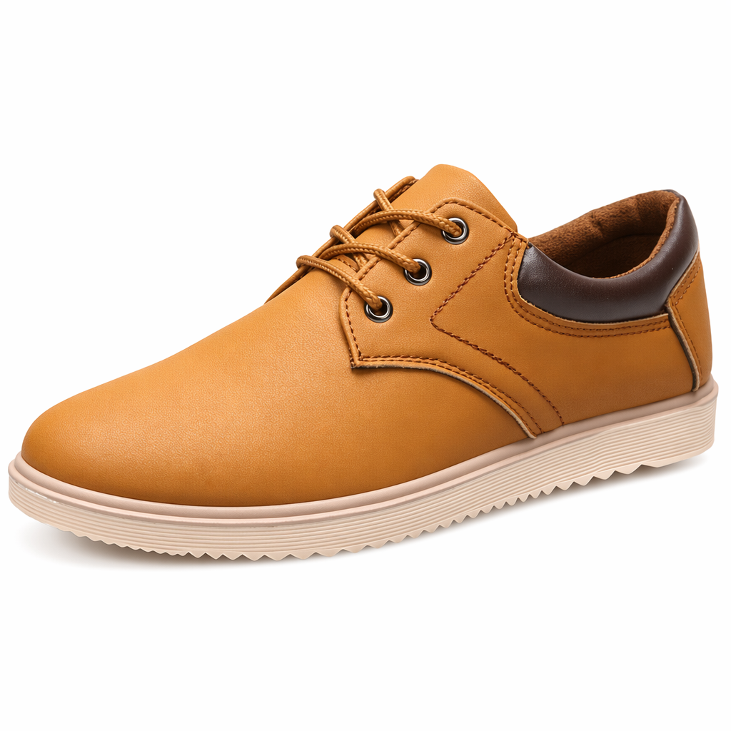 Casual Oxford Sneakers for Men Khaki