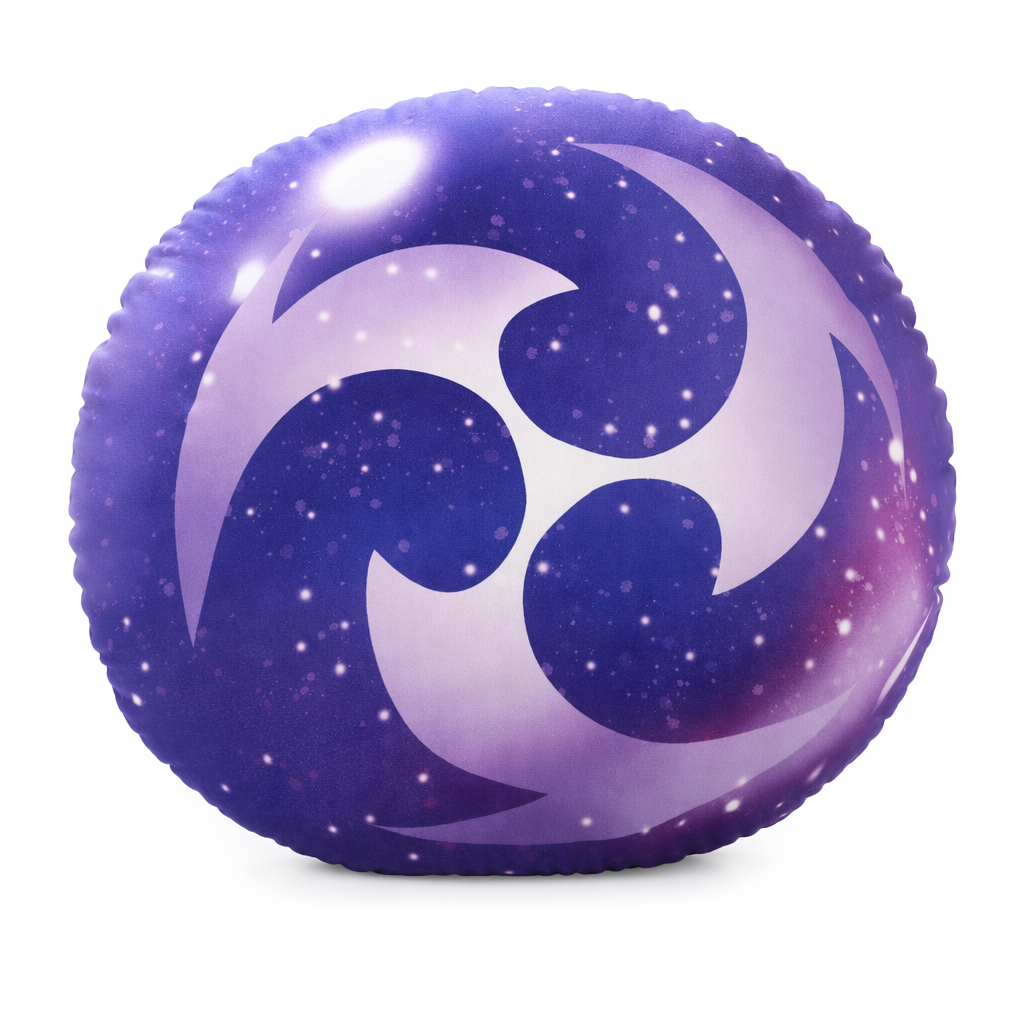 Genshin Impact Plush Cushion with Elements Electro