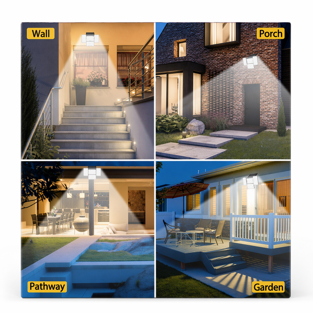 Motion Sensor Solar LED Outdoor Lights Default