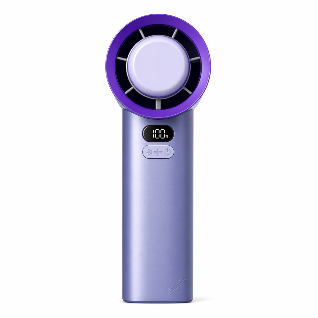 Handheld Compact Fan with Variable Speeds Gray