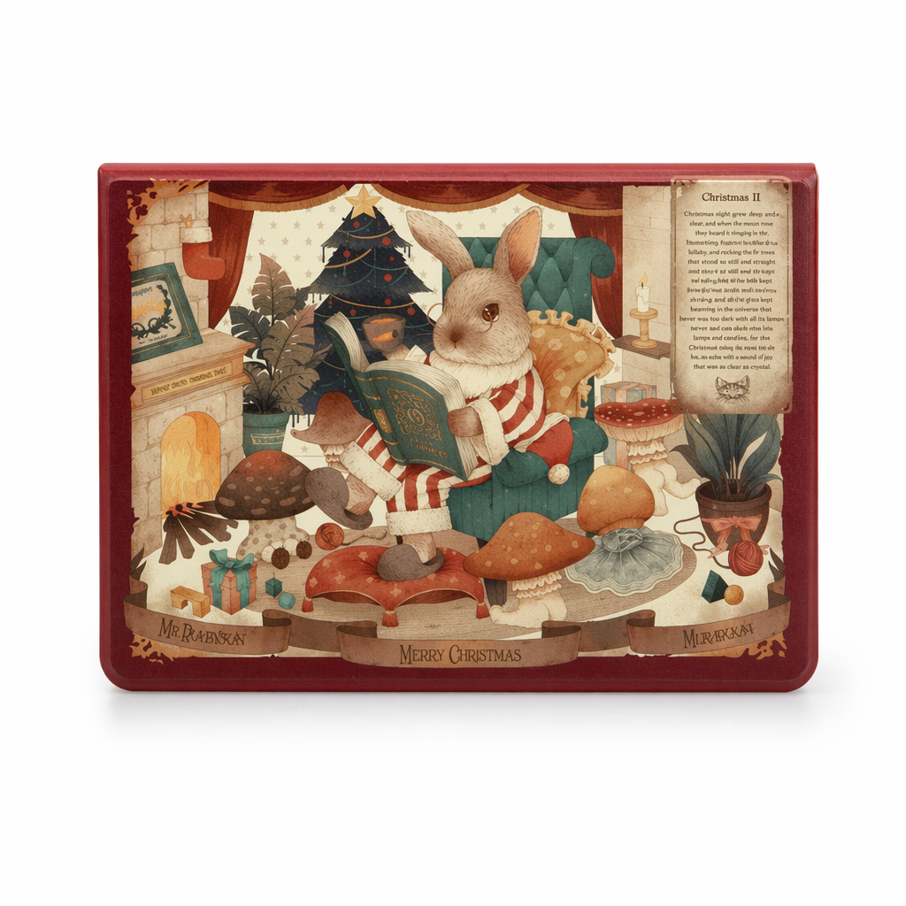 Retro Rabbit iPad Case with Pencil Holder Default
