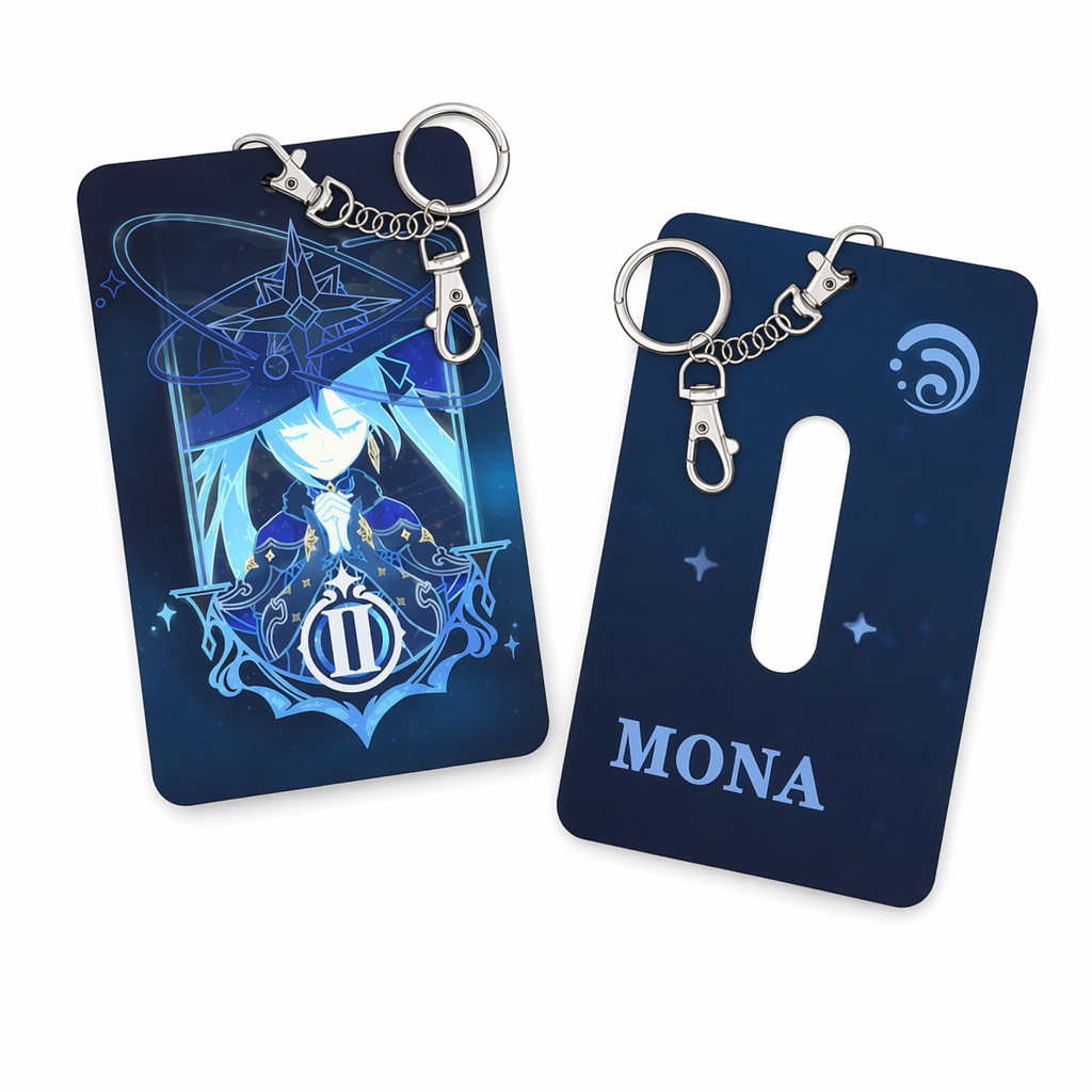 Genshin Impact Badge Holder - Practical Gift Mona