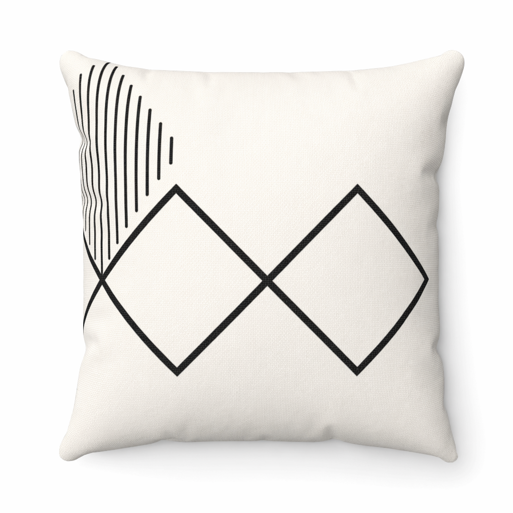 Abstract Diamond Lines Cushion - Home Decor Accent in 4 Different Sizes Default