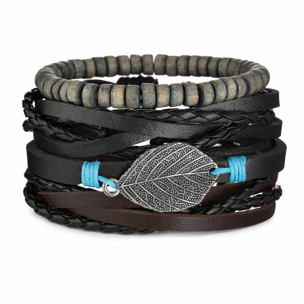 Gothic Layered Bracelet for Men S99B9