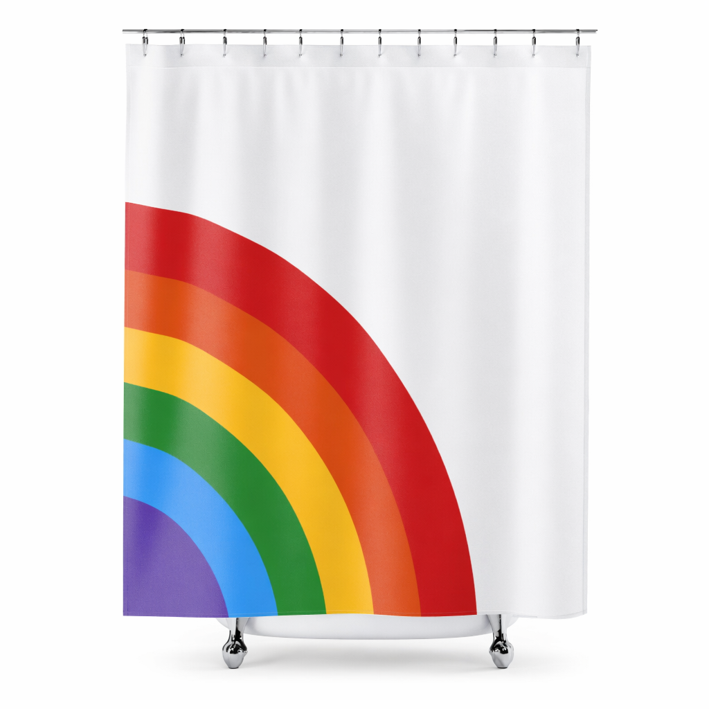 Home Decor Rainbow Shower Drapes: Embrace Color in Your Bathroom Default