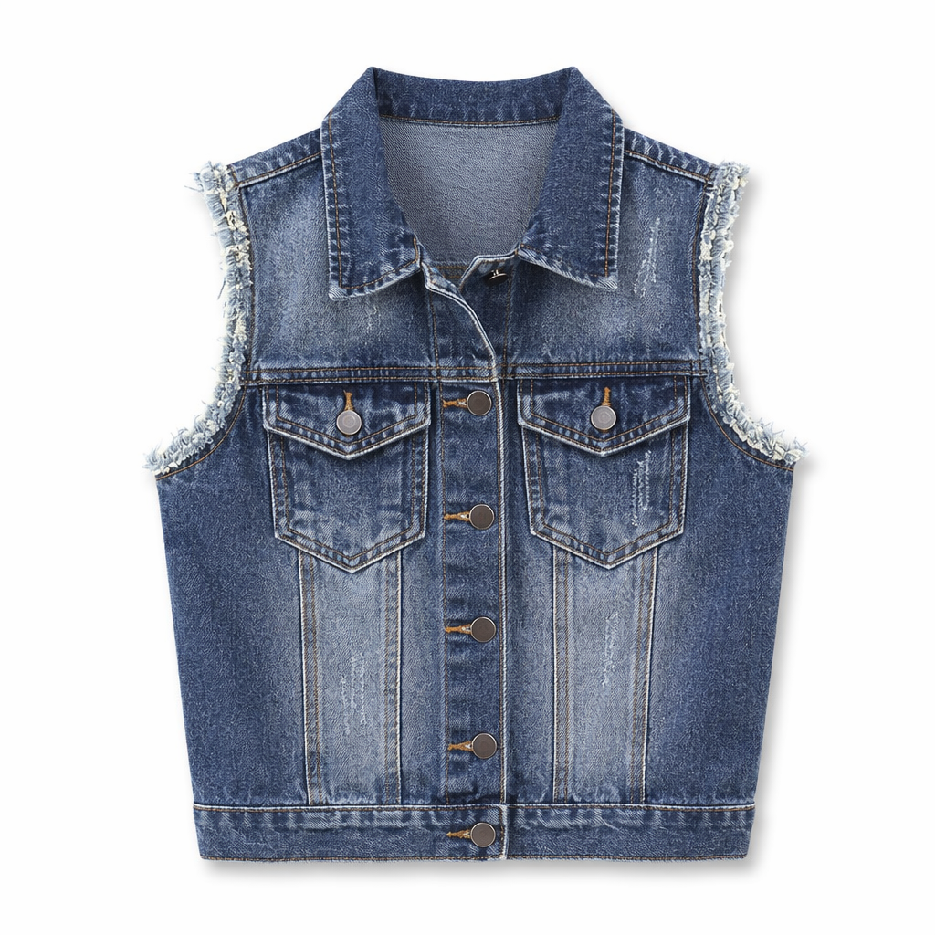 Denim Waistcoat for Women Default
