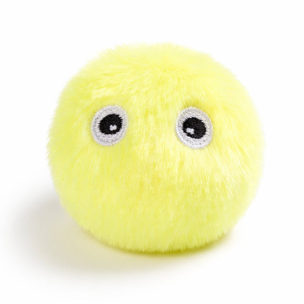 Engaging Soft Ball Toy for Furry Companions Yellow