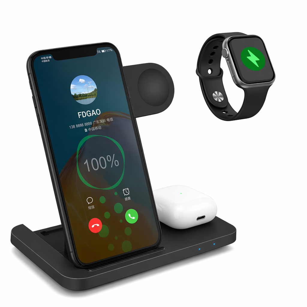 3-in-1 Mobile Phone Charging Station: The Ultimate Ninja Dragon Default
