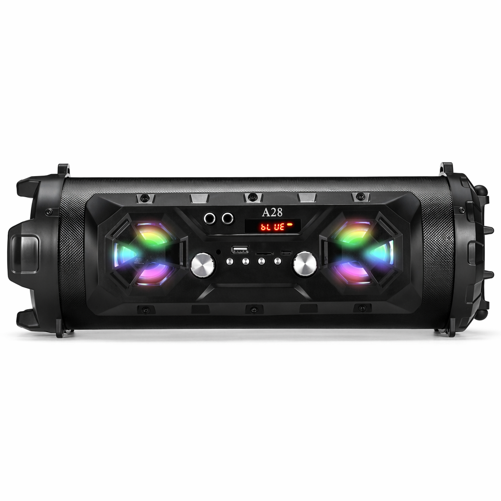 Portable Dragon Bluetooth Speaker with FM Radio Connectivity Black